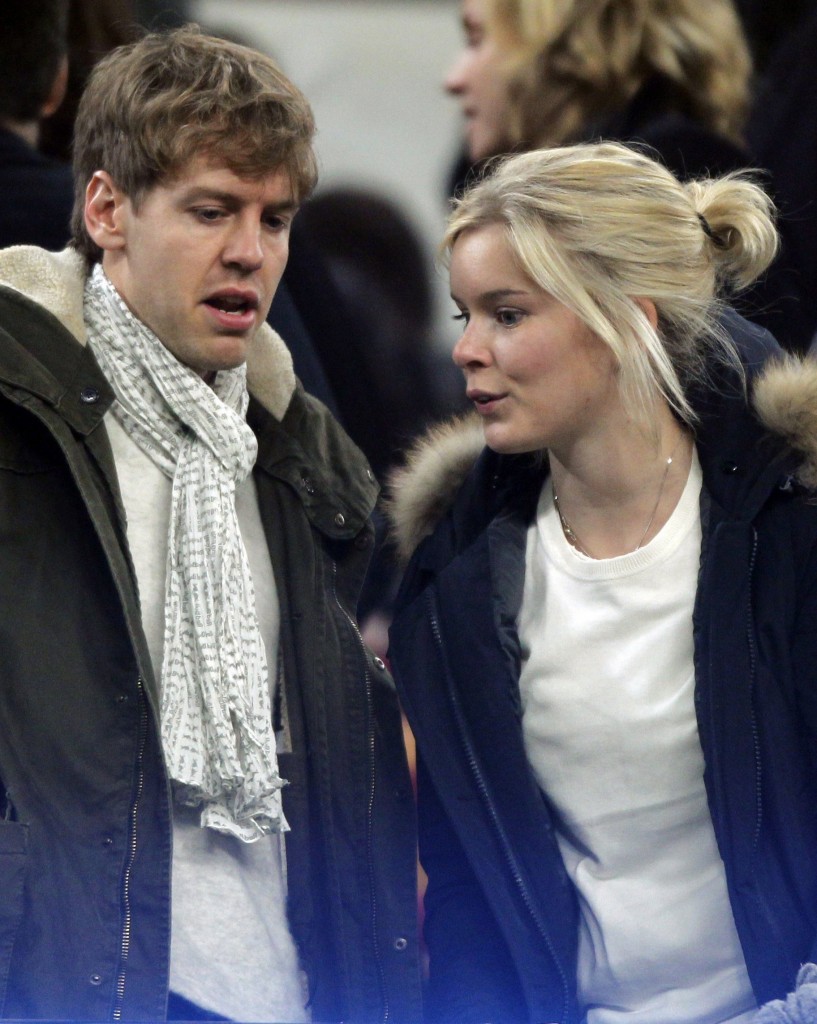 Sebastian e Hanna em jogo do Barcelona no ano passado (Albert Gea/Reuters)