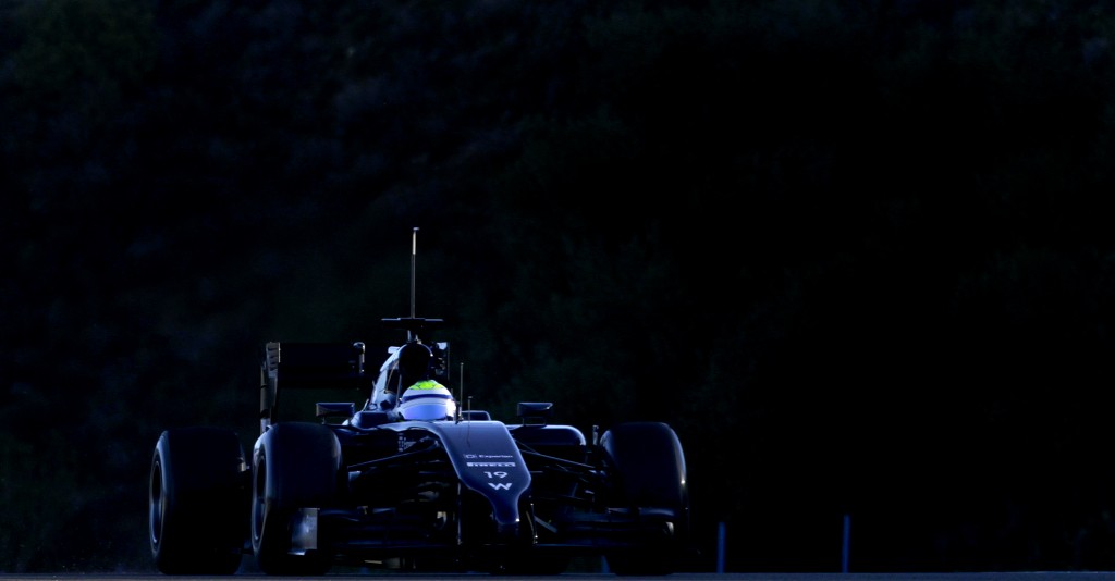 Massa em seu primeiro dia de testes pela Williams em Jerez (Miguel Angel Morenatti/Associated Press)