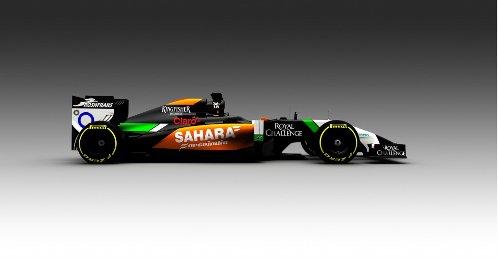 O VJM07, da Force India, primeiro carro de 2014 a ser mostrado (Divulgação)