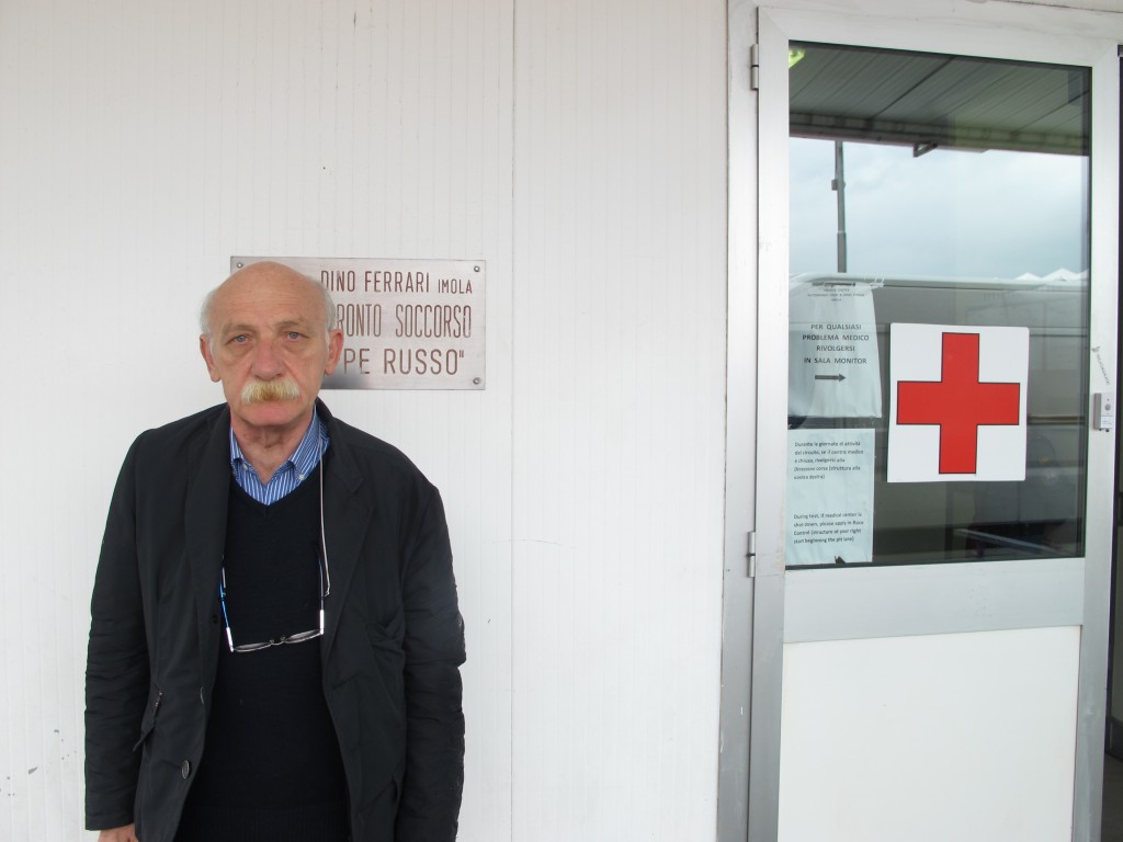 Giuseppe Pezzi, médico que estava na Tamburello em 1º de maio de 94, no centro médico de Imola