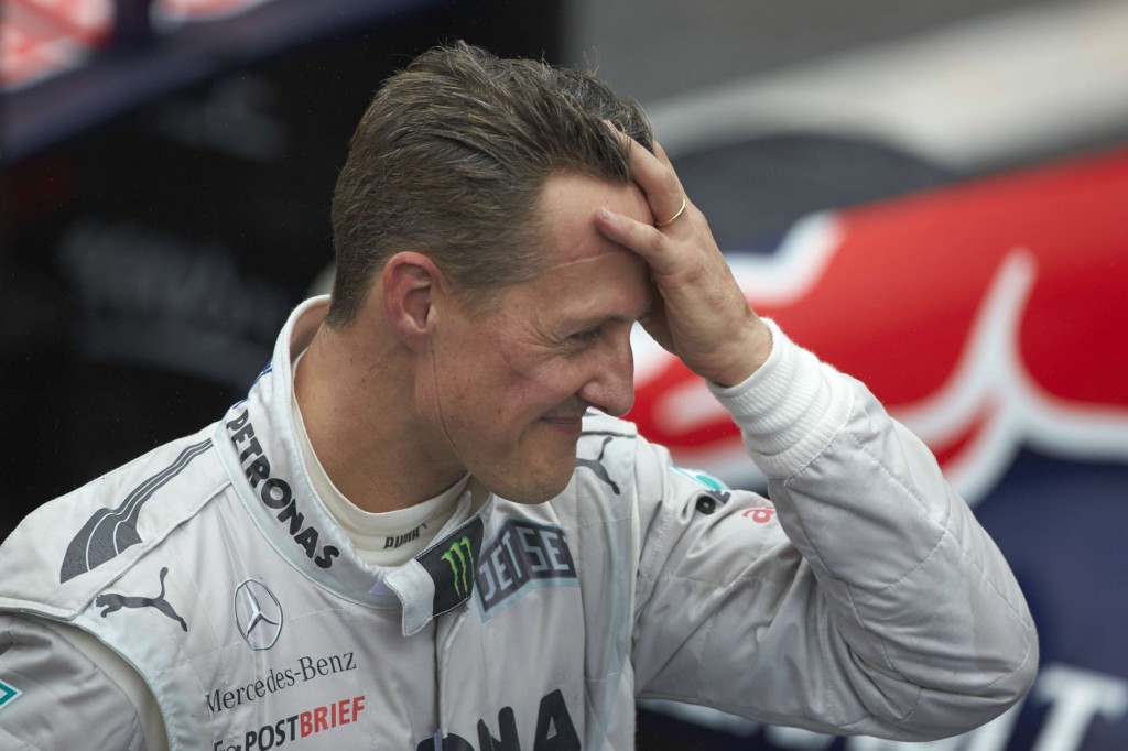 Schumacher em seu último GP, no Brasil, em 2012 (Divulgação)