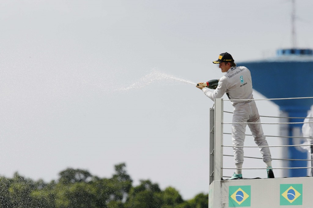 Rosberg, que venceu pela primeira vez em São Paulo (Divulgação)